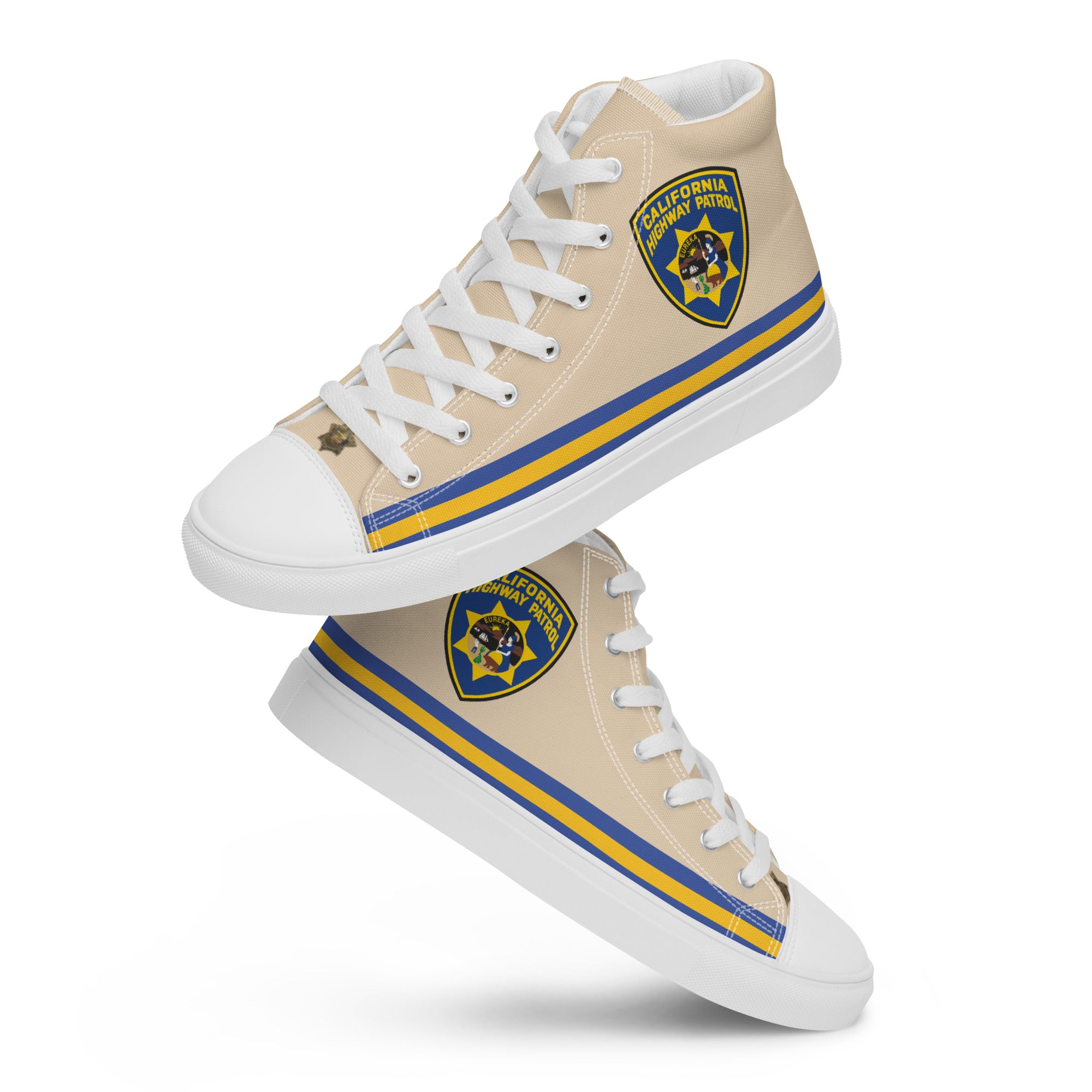 Style Meets Authority: High Top Shoes with a CHP Twist Men’s High Top Canvas Shoes