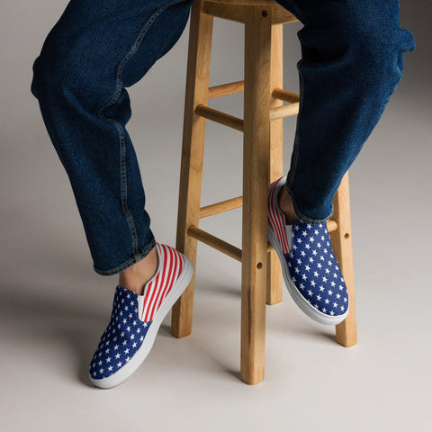 American Spirit at Your Feet: Unveiling the Comfort of Men's Slip-On Freedom Shoes