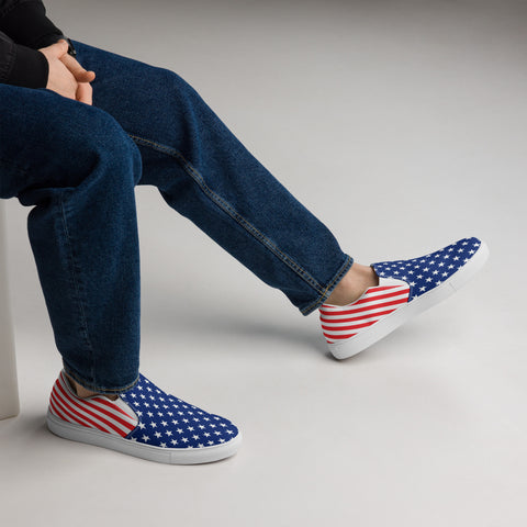 American Spirit at Your Feet: Unveiling the Comfort of Men's Slip-On Freedom Shoes