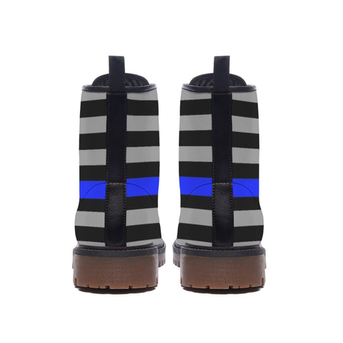 Thin Blue Line Flag Women's Boots - Stylish Support and Comfort