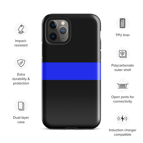 Thin Blue Line Tough Case for iPhone® Back The Blue