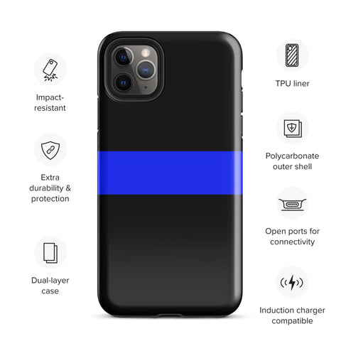 Thin Blue Line Tough Case for iPhone® Back The Blue