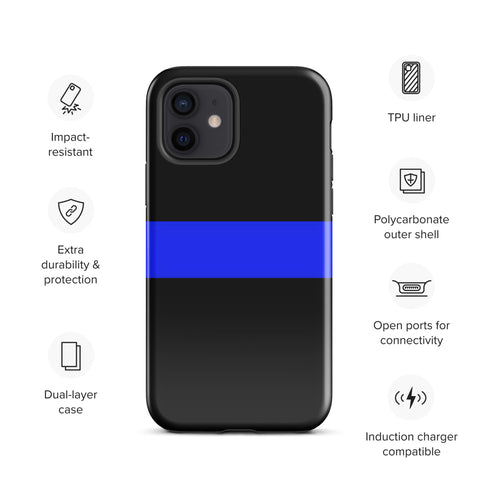 Thin Blue Line Tough Case for iPhone® Back The Blue