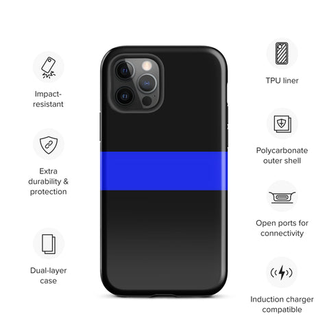 Thin Blue Line Tough Case for iPhone® Back The Blue