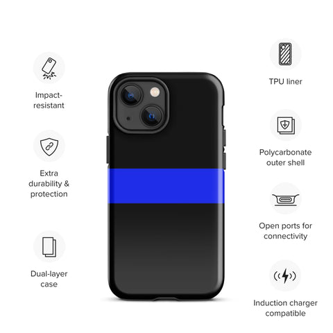 Thin Blue Line Tough Case for iPhone® Back The Blue