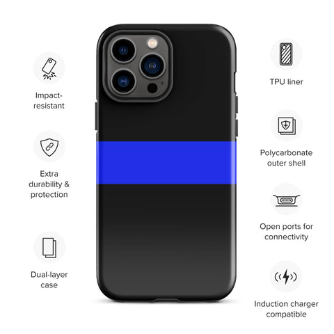 Thin Blue Line Tough Case for iPhone® Back The Blue