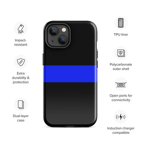 Thin Blue Line Tough Case for iPhone® Back The Blue