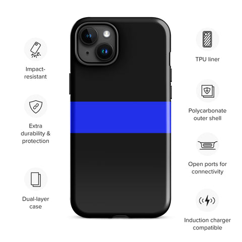 Thin Blue Line Tough Case for iPhone® Back The Blue