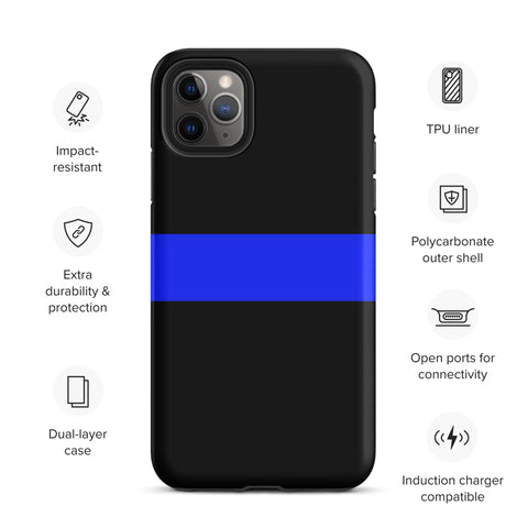 Thin Blue Line Tough Case for iPhone® Back The Blue