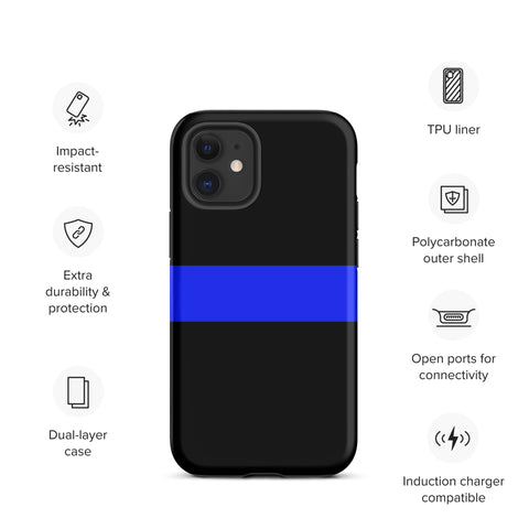 Thin Blue Line Tough Case for iPhone® Back The Blue