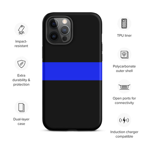 Thin Blue Line Tough Case for iPhone® Back The Blue