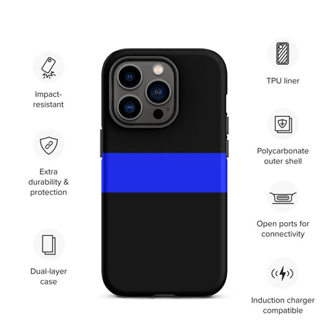 Thin Blue Line Tough Case for iPhone® Back The Blue