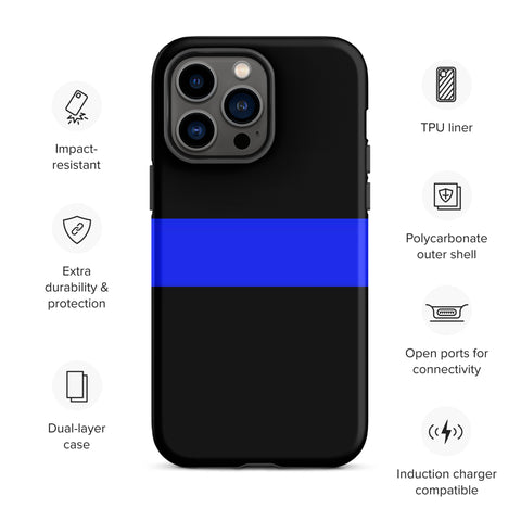 Thin Blue Line Tough Case for iPhone® Back The Blue