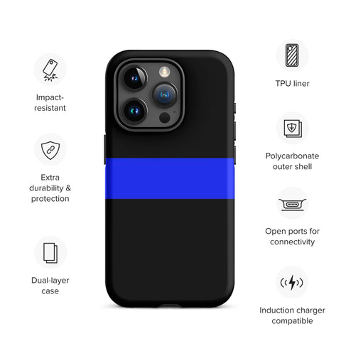 Thin Blue Line Tough Case for iPhone® Back The Blue