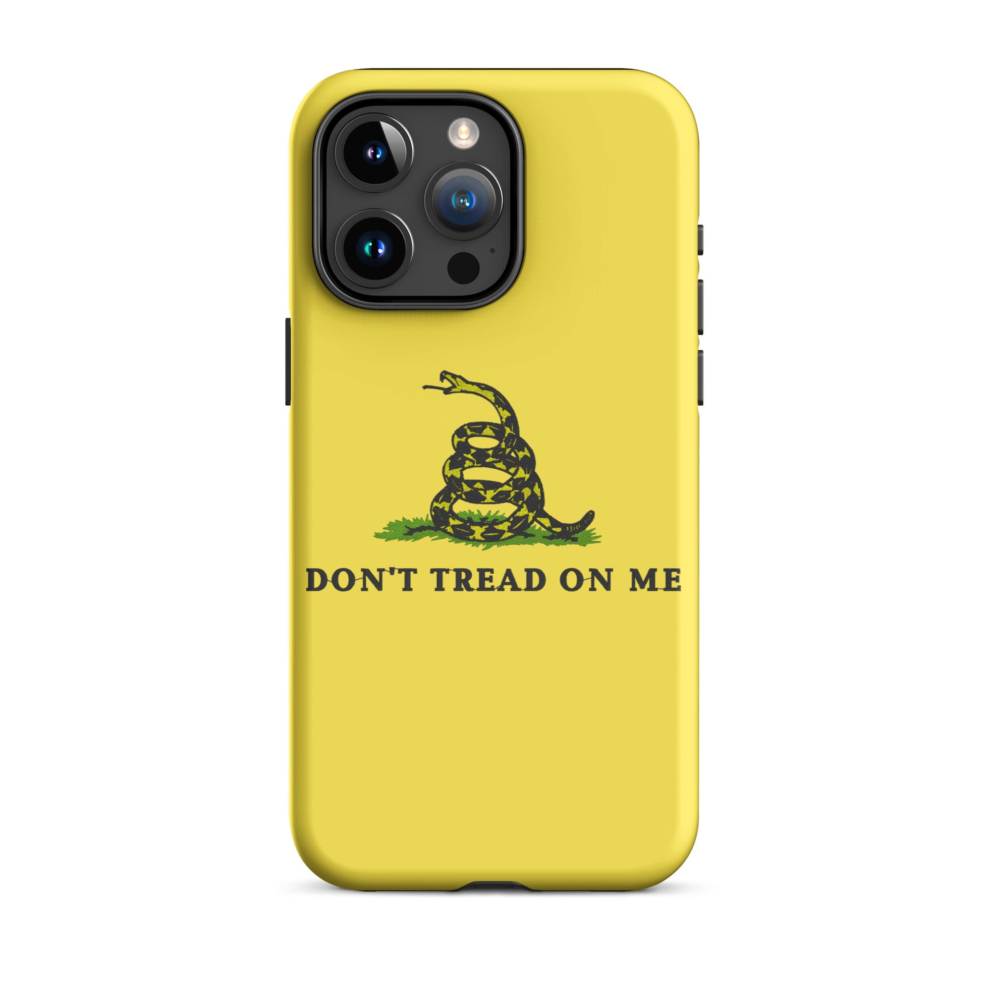 Enhance Your Style with this Yellow Gadsden iPhone Case - BackTheBlueStore.com