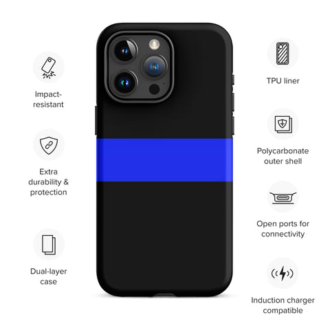 Thin Blue Line Tough Case for iPhone® Back The Blue