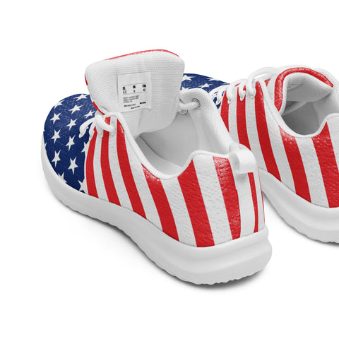 Step in Patriotism with American Flag Style Women's Athletic Shoes | BackTheBlueStore