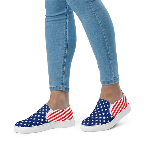 American Patriot Women's Slip-Ons: Unveiling Freedom in Every Step