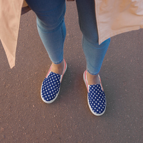 American Patriot Women's Slip-Ons: Unveiling Freedom in Every Step