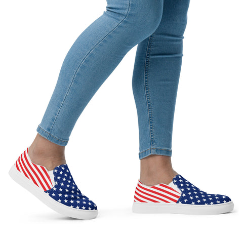 American Patriot Women's Slip-Ons: Unveiling Freedom in Every Step