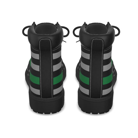 Thin Green Line Men's Boots - Support Troops in Style | BackTheBlueStore.com