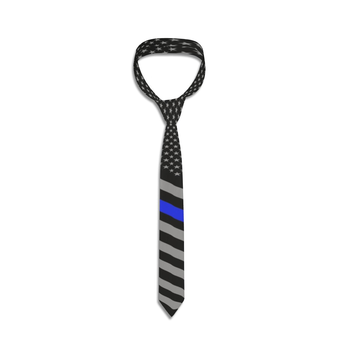 Thin Blue Line Flag Necktie - Support with Style | Back The Blue Store