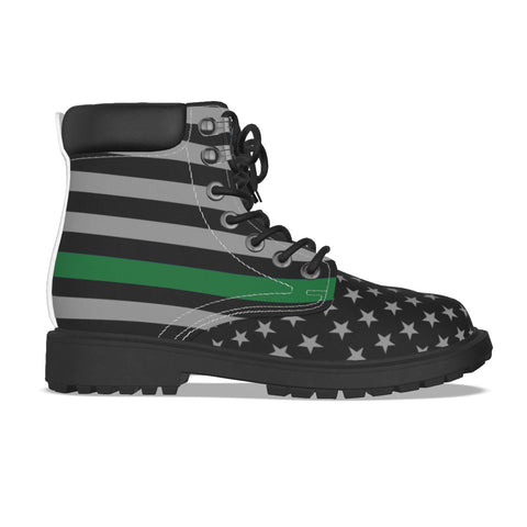 Thin Green Line Men's Boots - Support Troops in Style | BackTheBlueStore.com