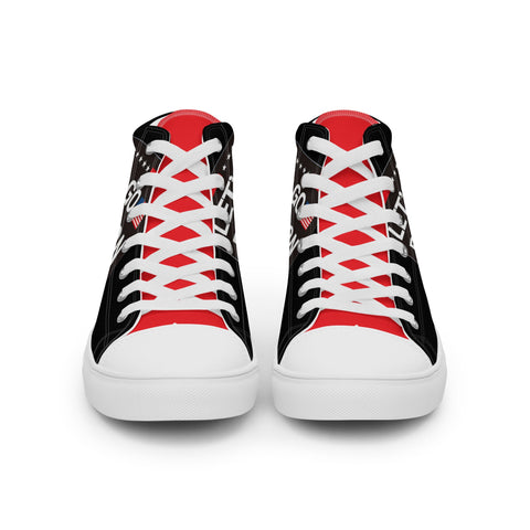 Let's Go Brandon Men’s high top canvas shoes