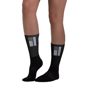 Thin Blue Line Flag Socks (Style-3)