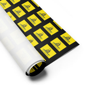 Gadsden Flag Yellow Wrapping Paper - Liberty-Themed Gift Wrap