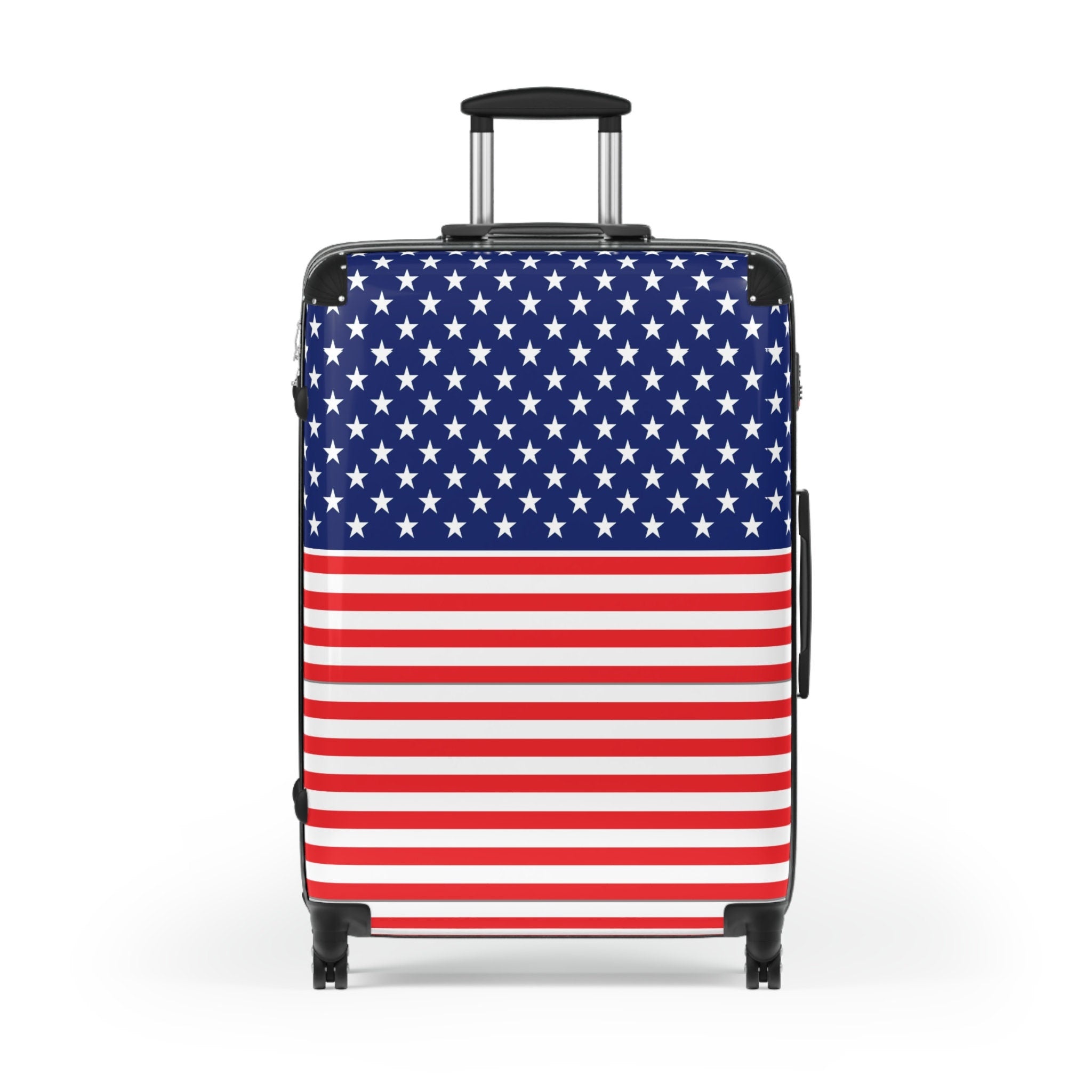 Amercian Flag, Stars and Stripes Printed Suitcase, 3 Sizes Available.  USA!