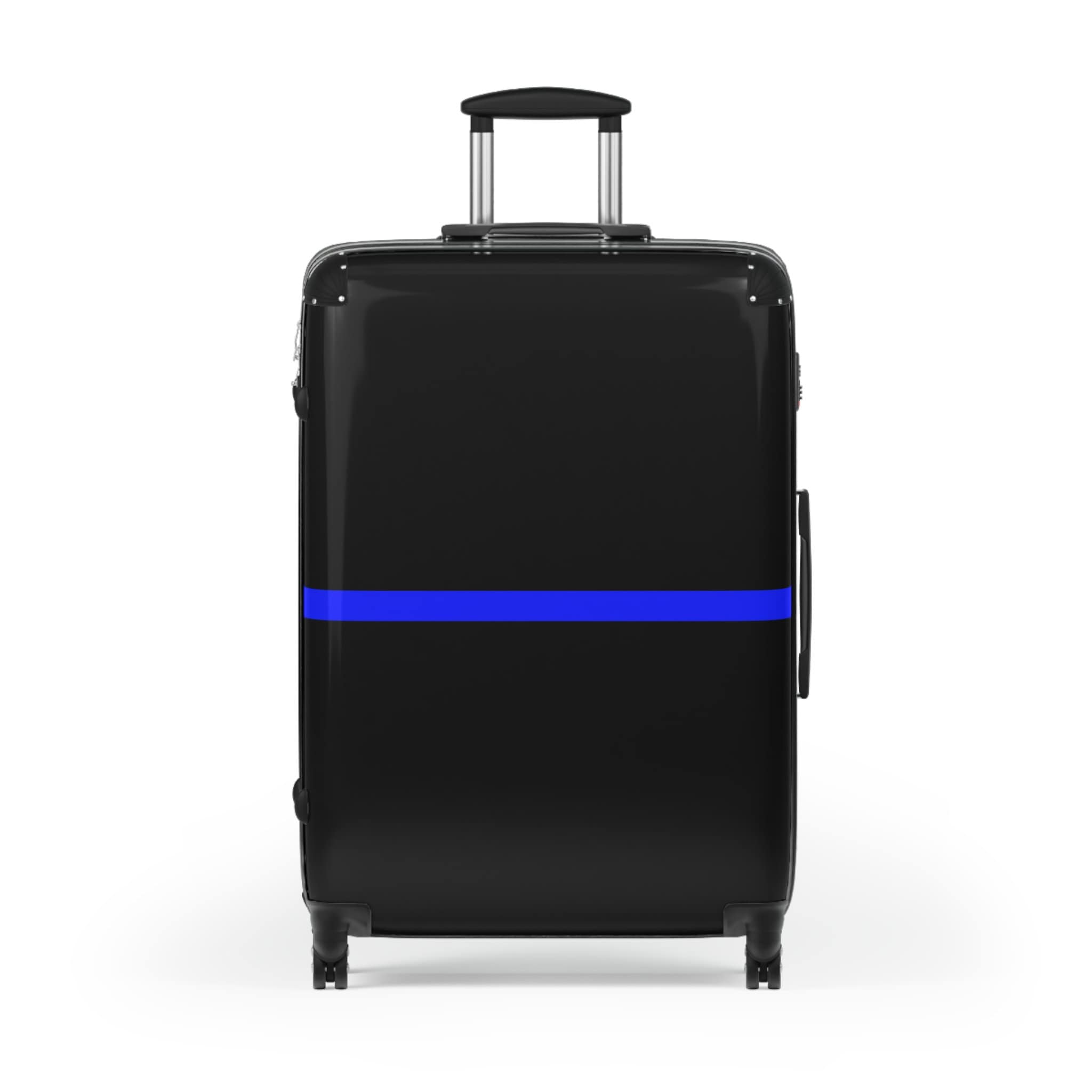 Black Suitcases with the Thin Blue Line to Support Law Enforcement While Traveling