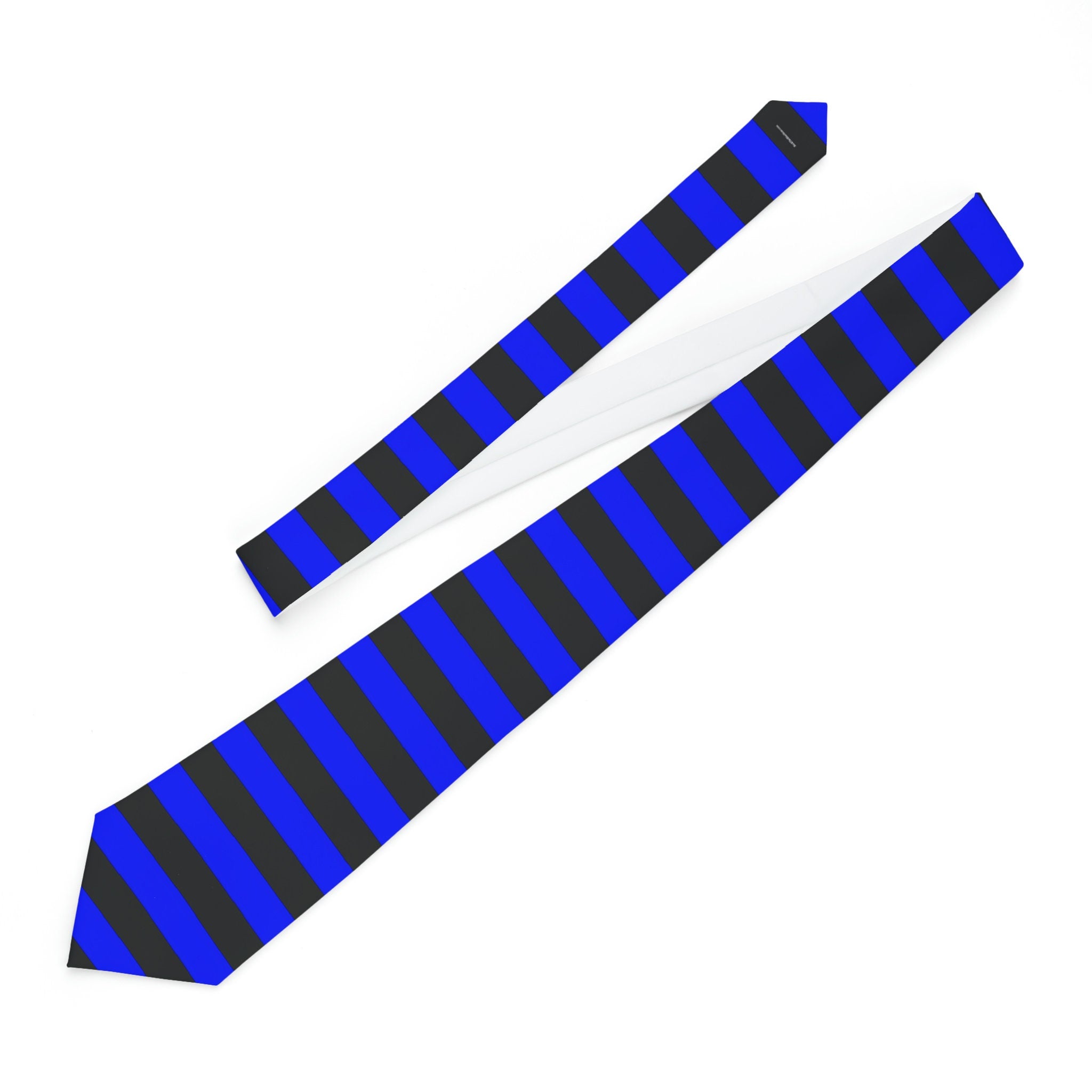 Elevate Your Style with the Thin Blue Line Striped Necktie and Back The Blue