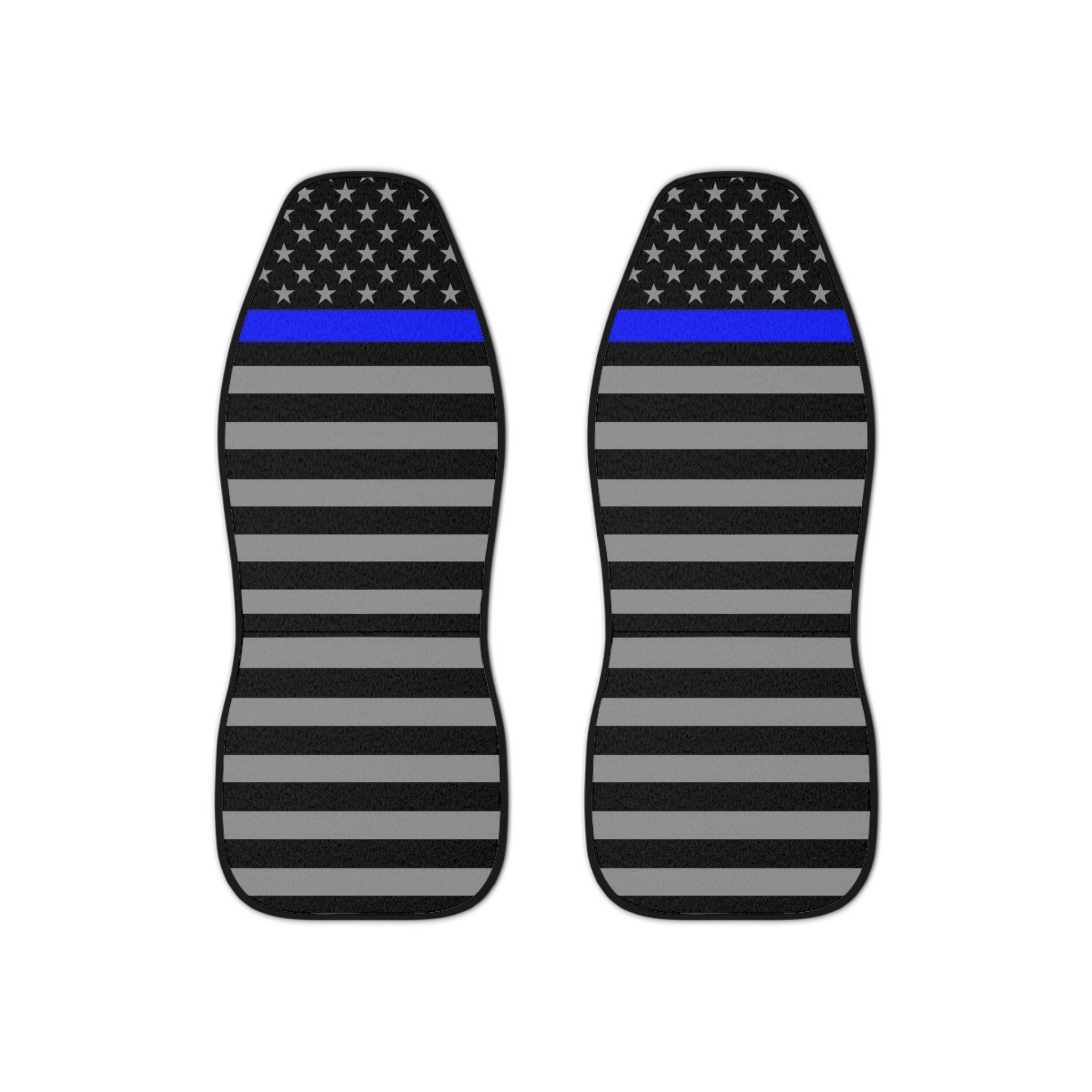 Enhance Your Vehicle's Interior with Thin Blue Line Flag Car Seat Covers and Back The Blue!