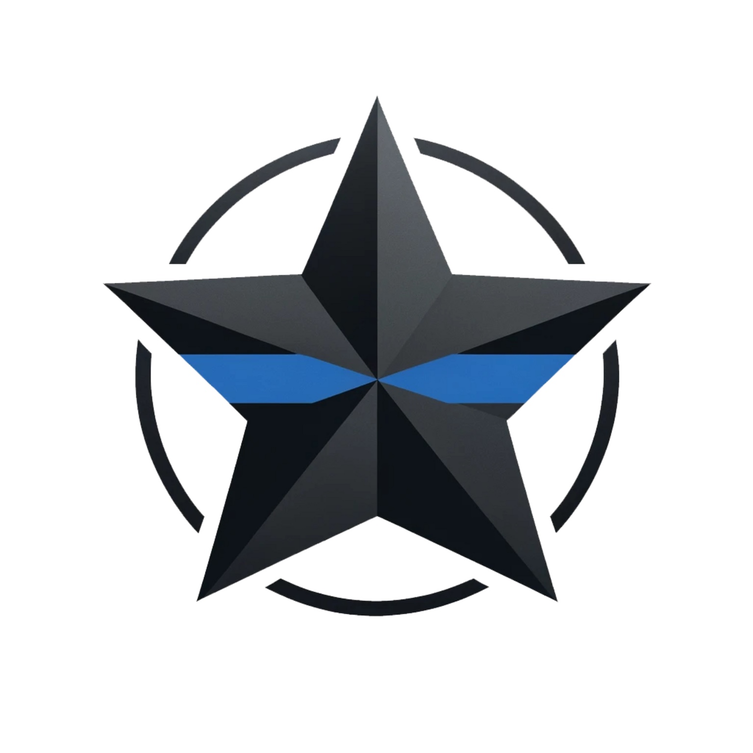 Back The Blue Store star logo